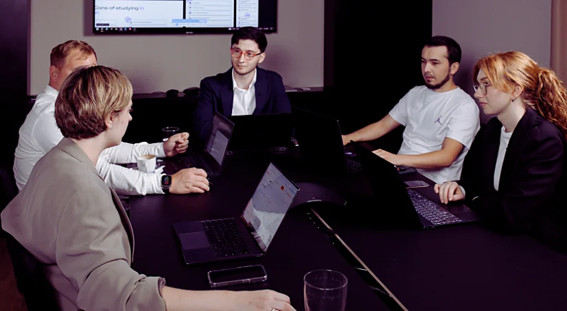A Webscover team meeting