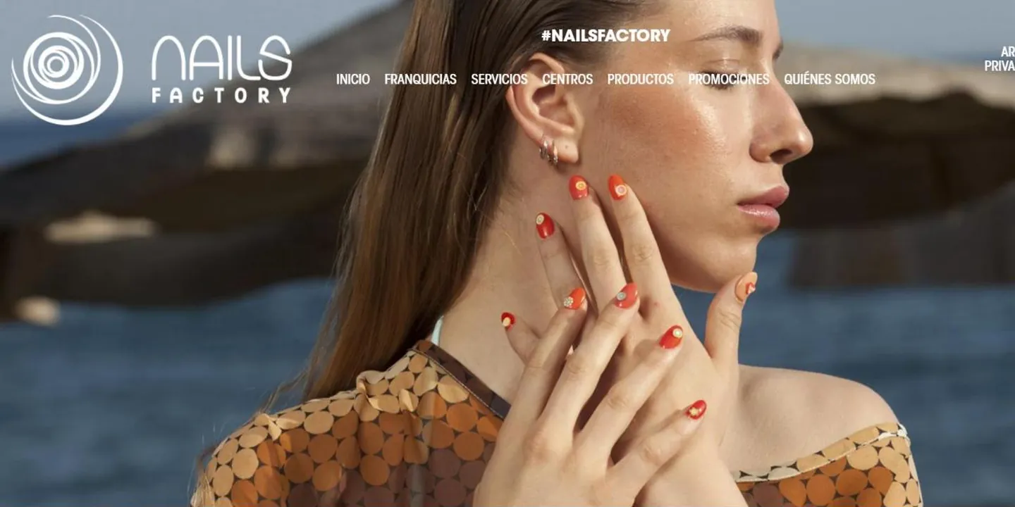 Сайт, который мы сделали для Nails Factory (nailsfactory.es)