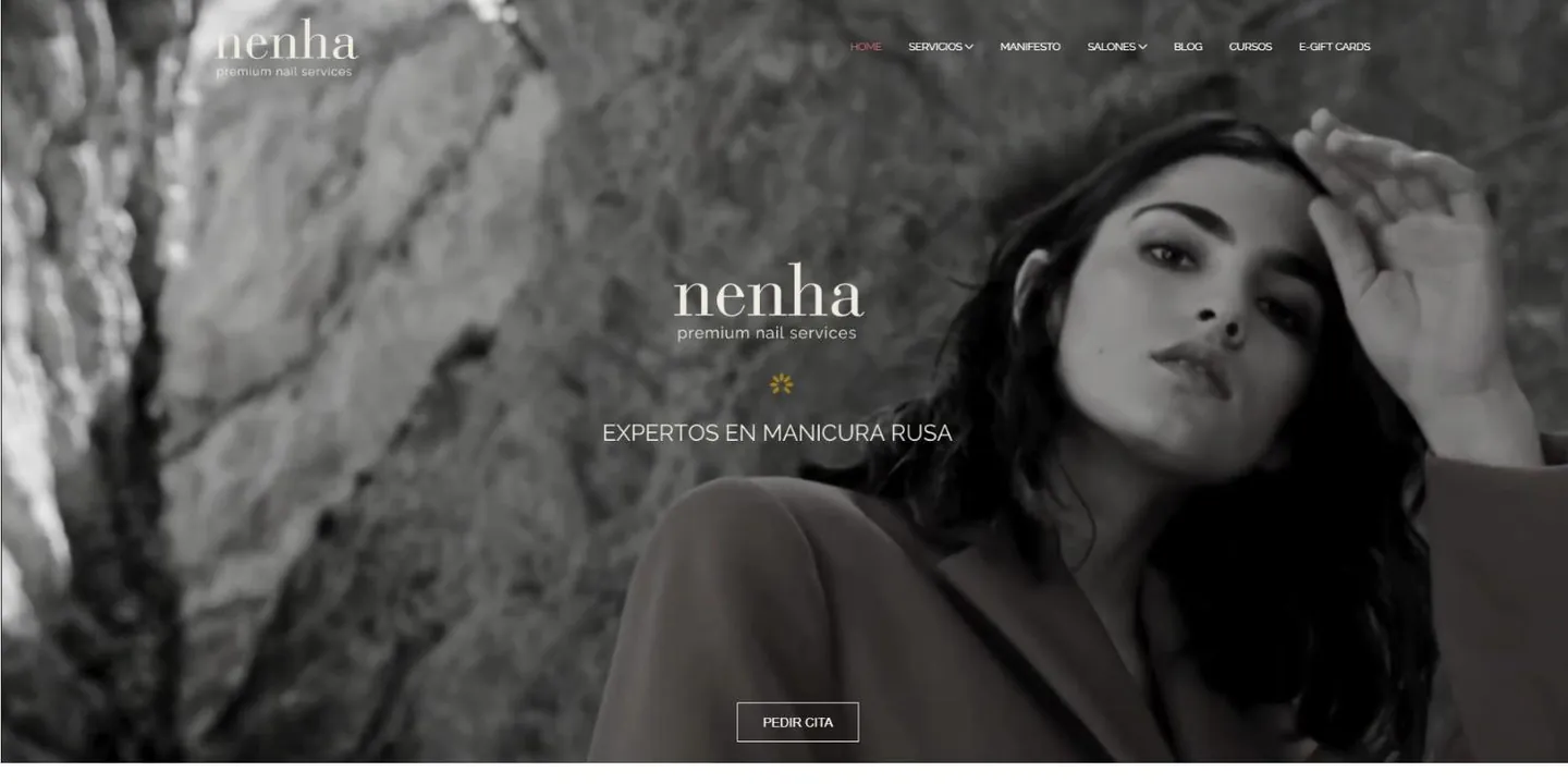 Сайт, который мы сделали для NENHA (nenha.com)